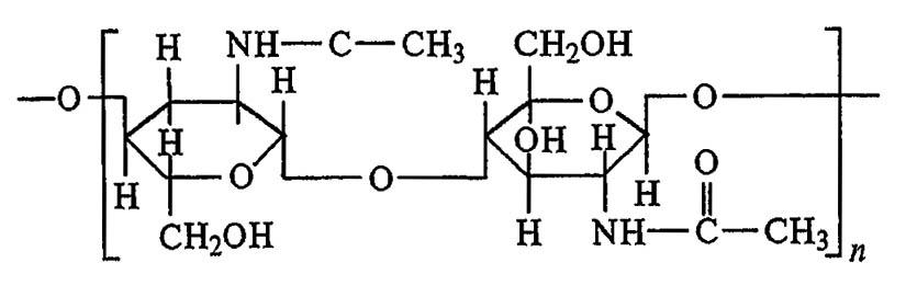 Рисунок 57. Структурная формула поли-N-ацетил-α-глюкозамина